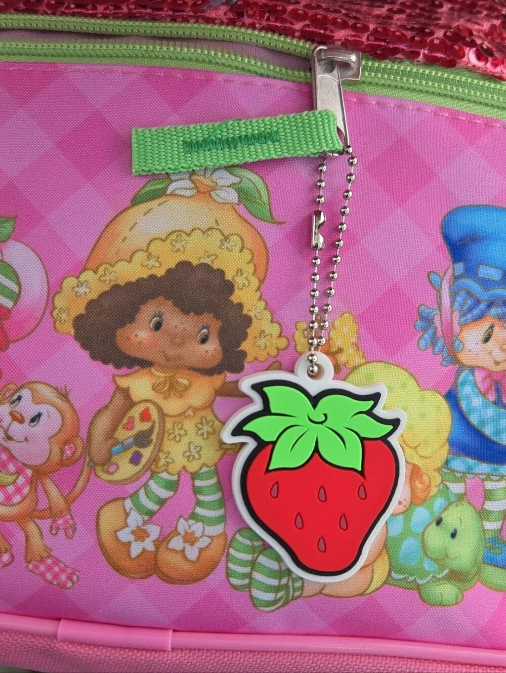Strawberry Shortcake Backpack 4 Piece Set Back To School Lunchbox Pencil Case